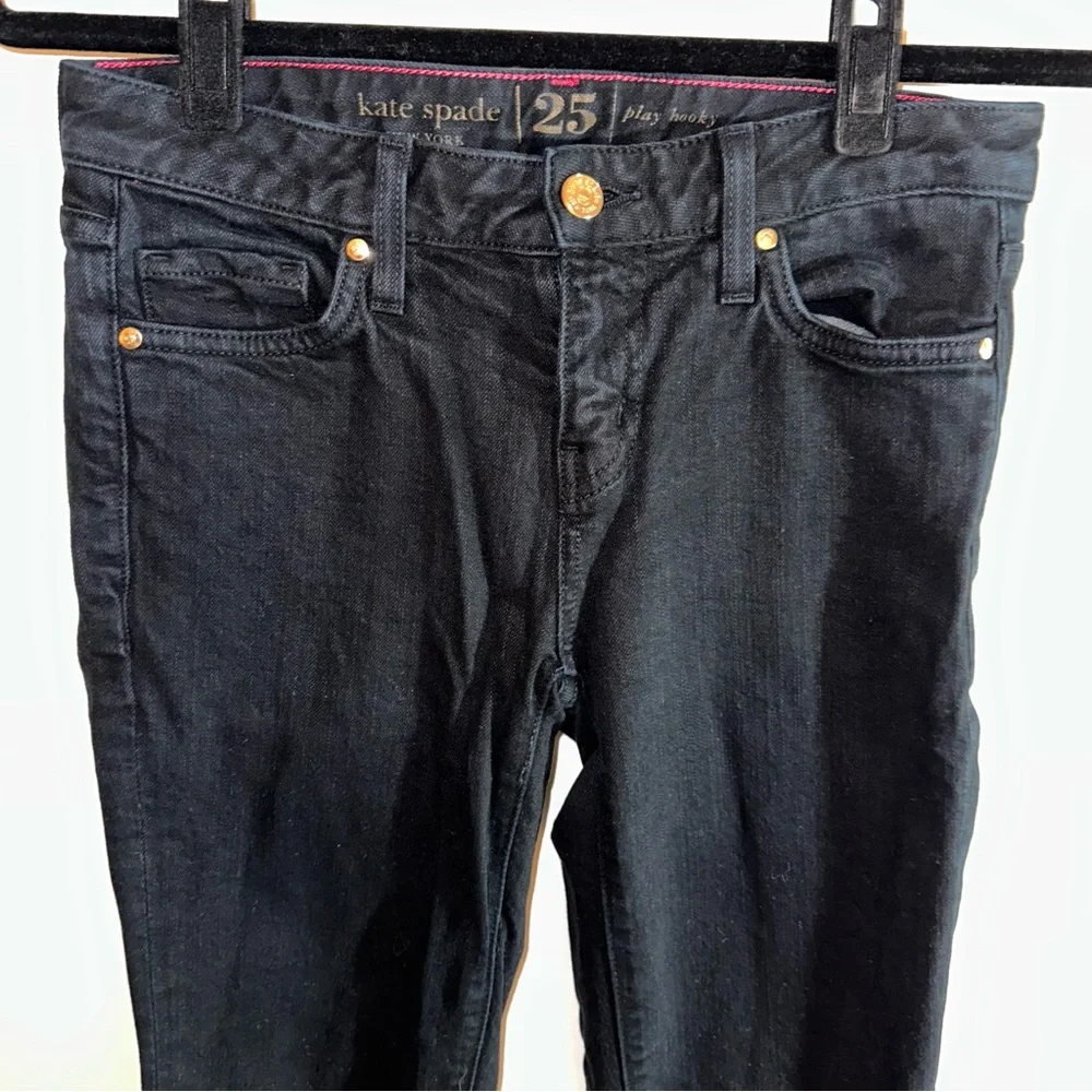 Kate Spade black skinny jeans - play hooky perry street 25 - Picture 4 of 8